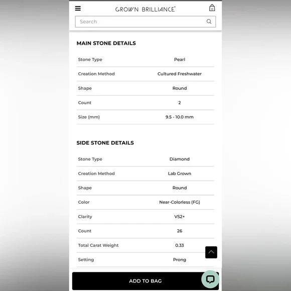 Cultured Freshwater Pearl and 1/3 ctw Lab Grown Diamond Linear Drop Earrings - Picture 5 of 7